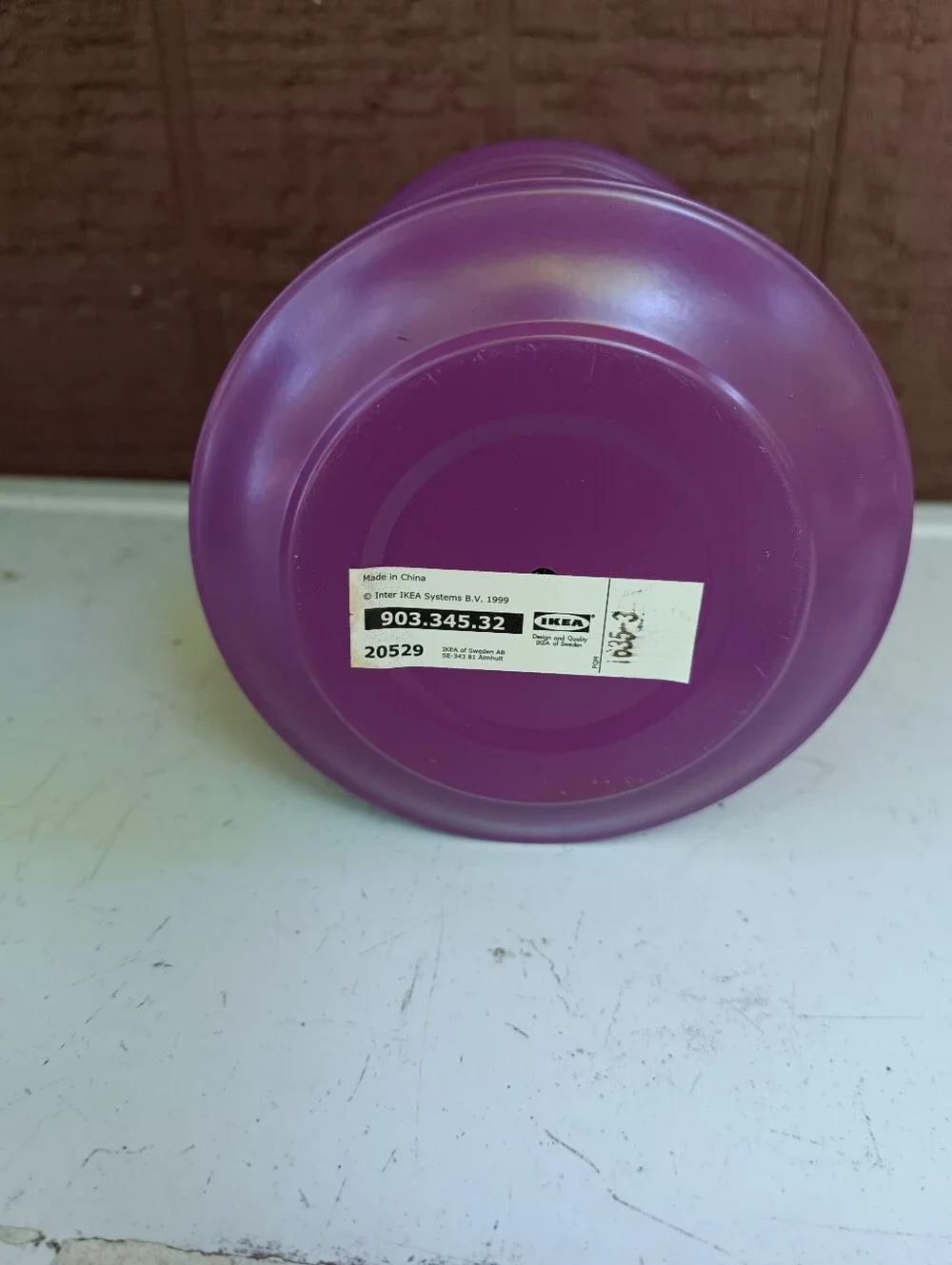 IKEA lantern Purple